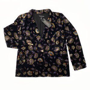 RACHEL ZOE | Luxurious Floral Burnout Velvet Blazer | NWT